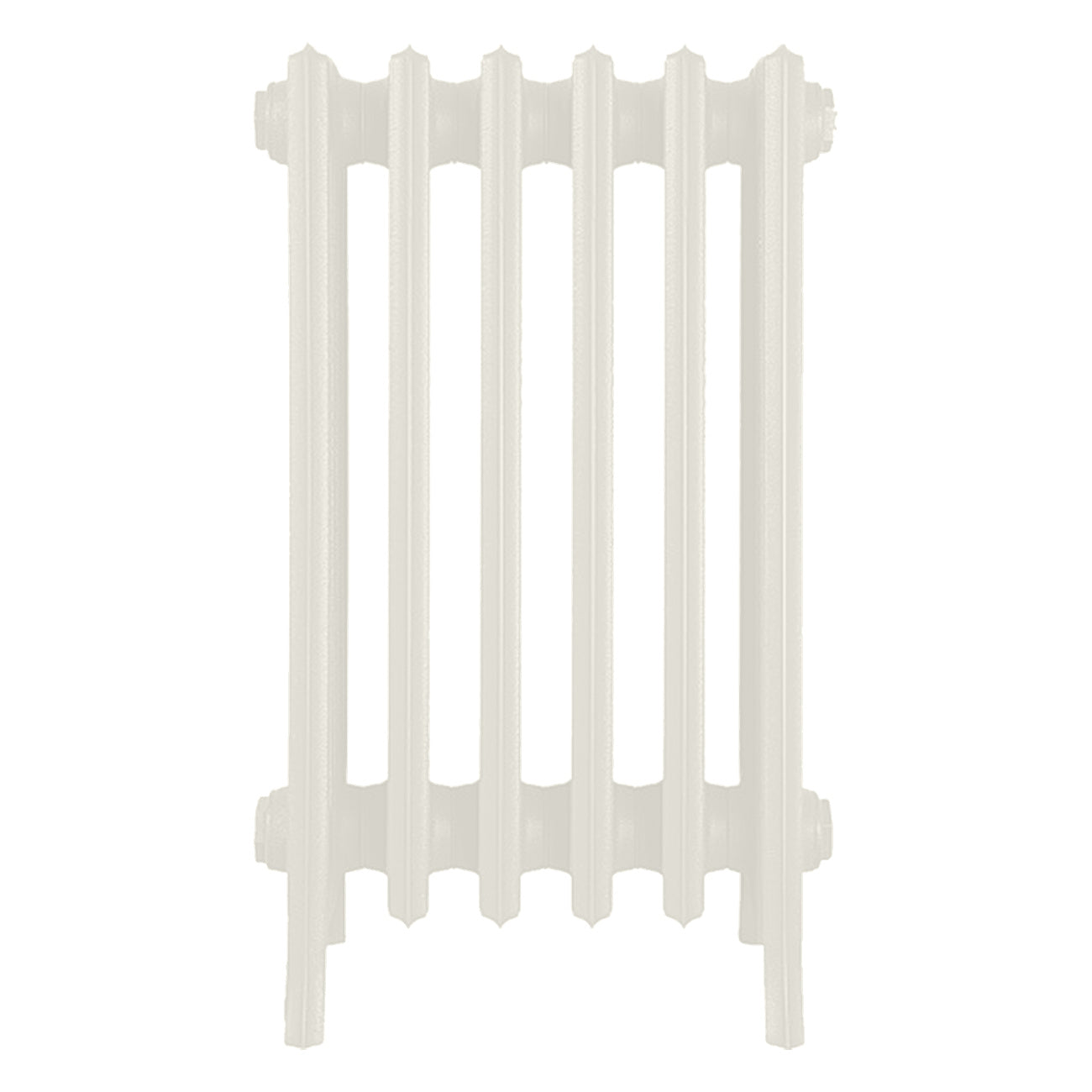 Grace - Chalk White Cast Iron Column Radiator H600mm x W393mm 6 Column - Wall Hung