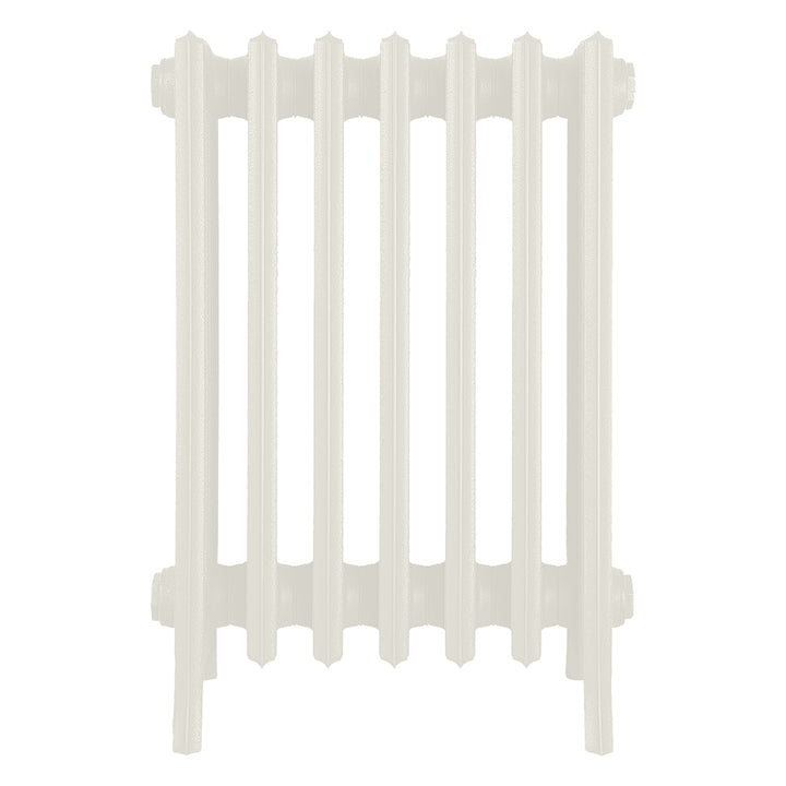 Grace - Chalk White Cast Iron Column Radiator H600mm x W454mm 6 Column - Wall Hung