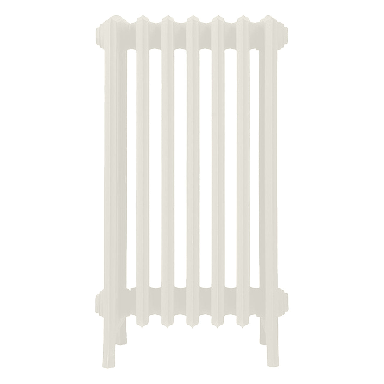 Grace - Chalk White Cast Iron Column Radiator H700mm x W454mm 6 Column - Wall Hung