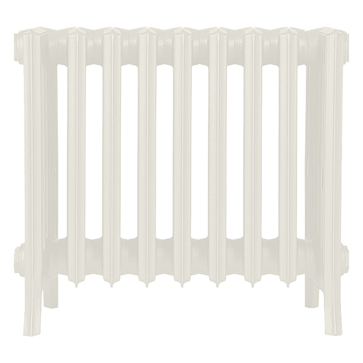 Grace - Chalk White Cast Iron Column Radiator H450mm x W575mm 6 Column - Wall Hung