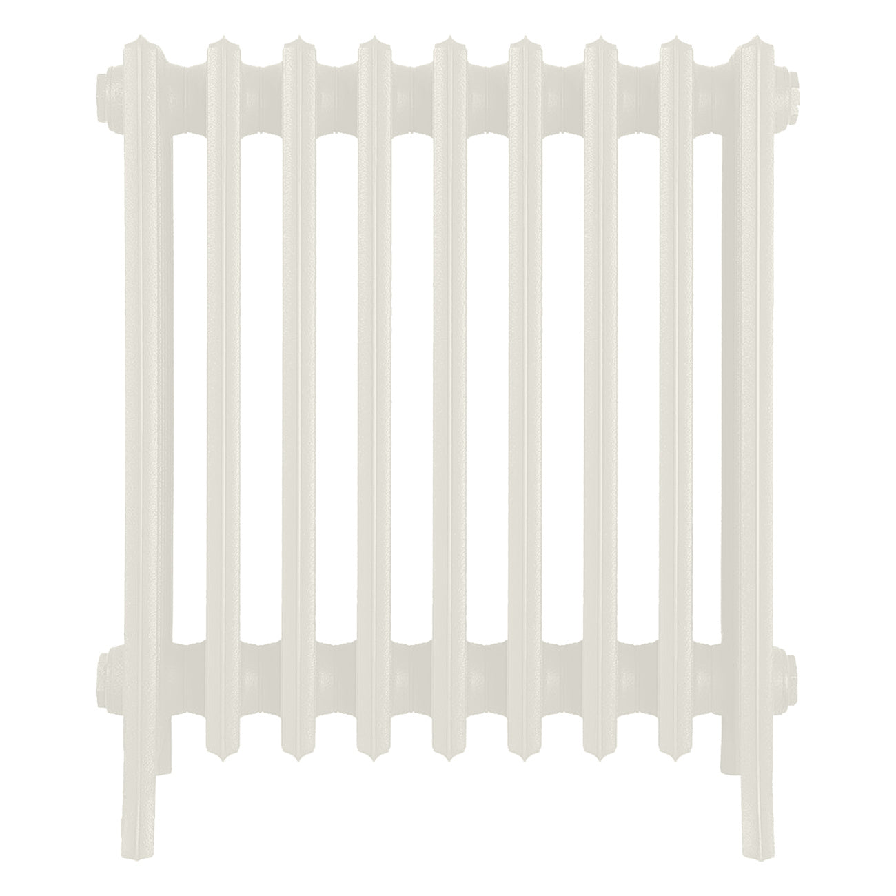 Grace - Chalk White Cast Iron Column Radiator H600mm x W575mm 6 Column - Wall Hung