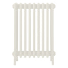 Grace - Chalk White Cast Iron Column Radiator H700mm x W575mm 6 Column - Wall Hung