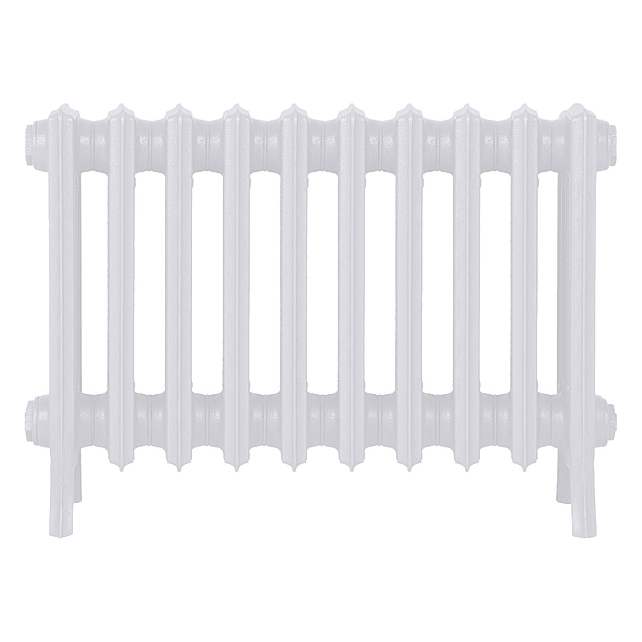 Grace - Ceramic White Cast Iron Column Radiator H450mm x W635mm 4 Column - Wall Hung