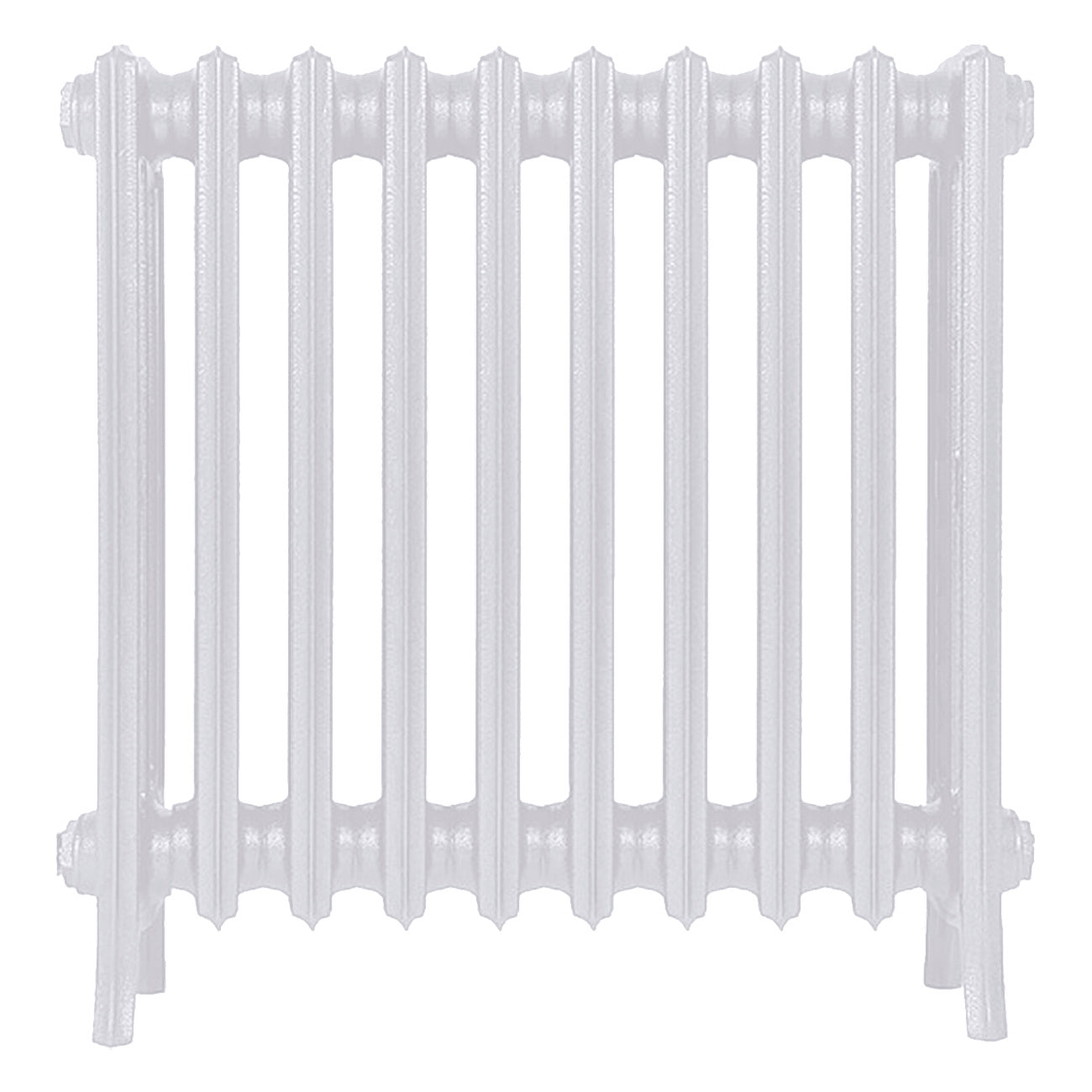 Grace - Ceramic White Cast Iron Column Radiator H600mm x W635mm 4 Column - Wall Hung