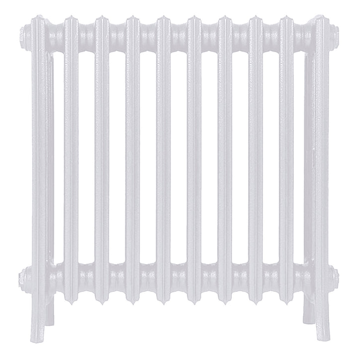 Grace - Ceramic White Cast Iron Column Radiator H600mm x W635mm 4 Column - Wall Hung