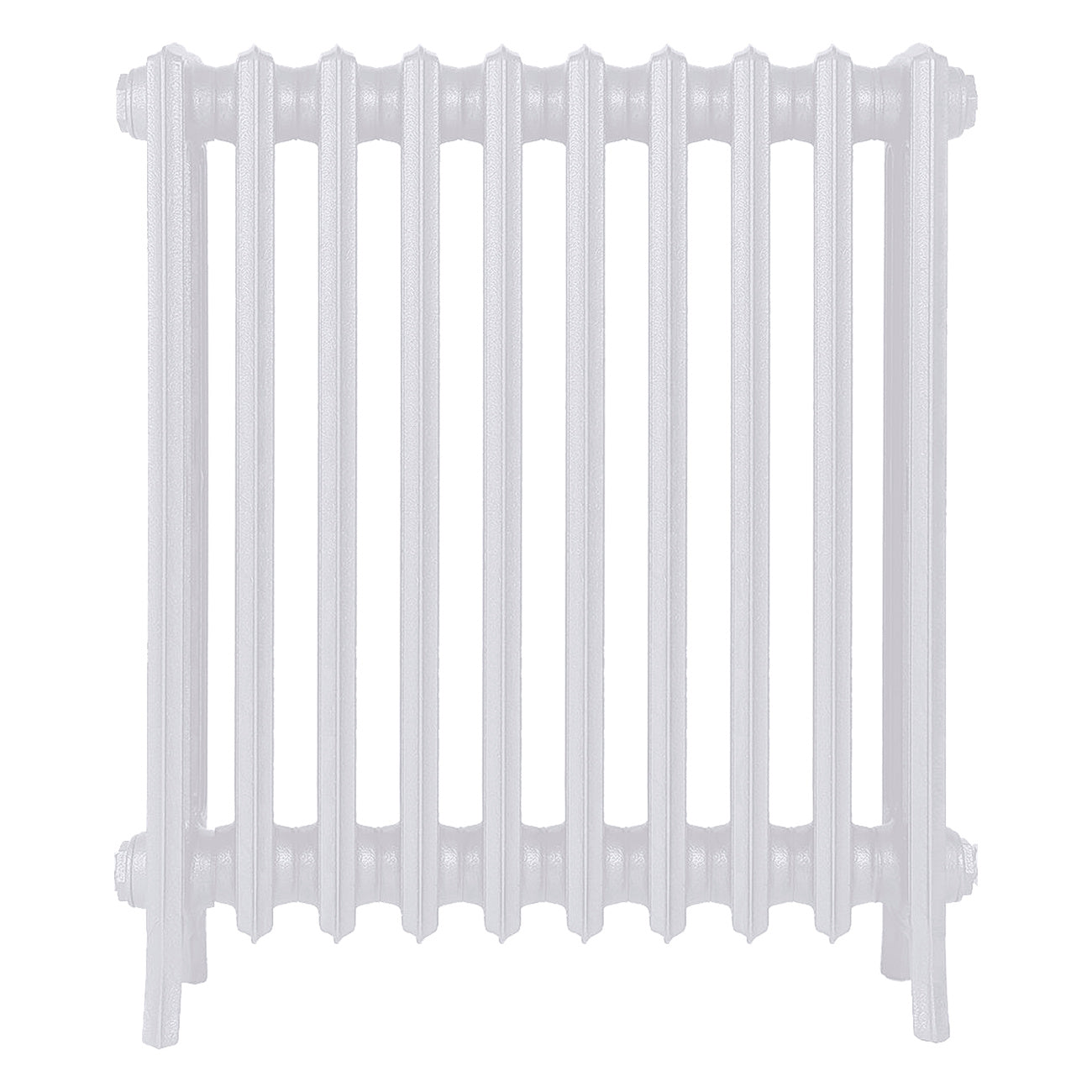 Grace - Ceramic White Cast Iron Column Radiator H750mm x W635mm 4 Column - Floor Standing