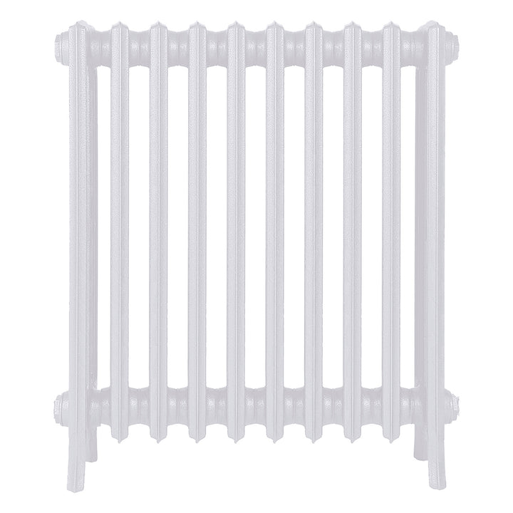 Grace - Ceramic White Cast Iron Column Radiator H750mm x W635mm 4 Column - Floor Standing