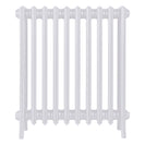 Grace - Ceramic White Cast Iron Column Radiator H750mm x W635mm 4 Column - Floor Standing