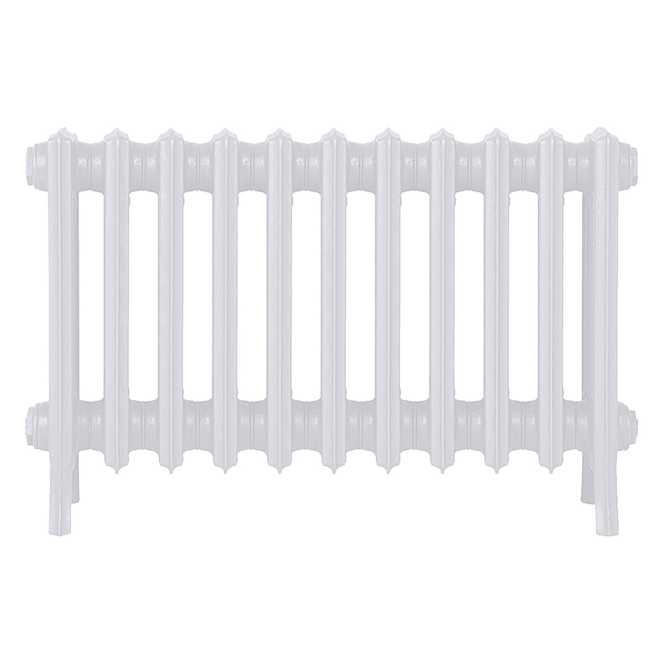 Grace - Ceramic White Cast Iron Column Radiator H450mm x W696mm 4 Column - Wall Hung