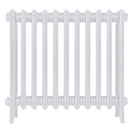 Grace - Ceramic White Cast Iron Column Radiator H600mm x W696mm 4 Column - Wall Hung