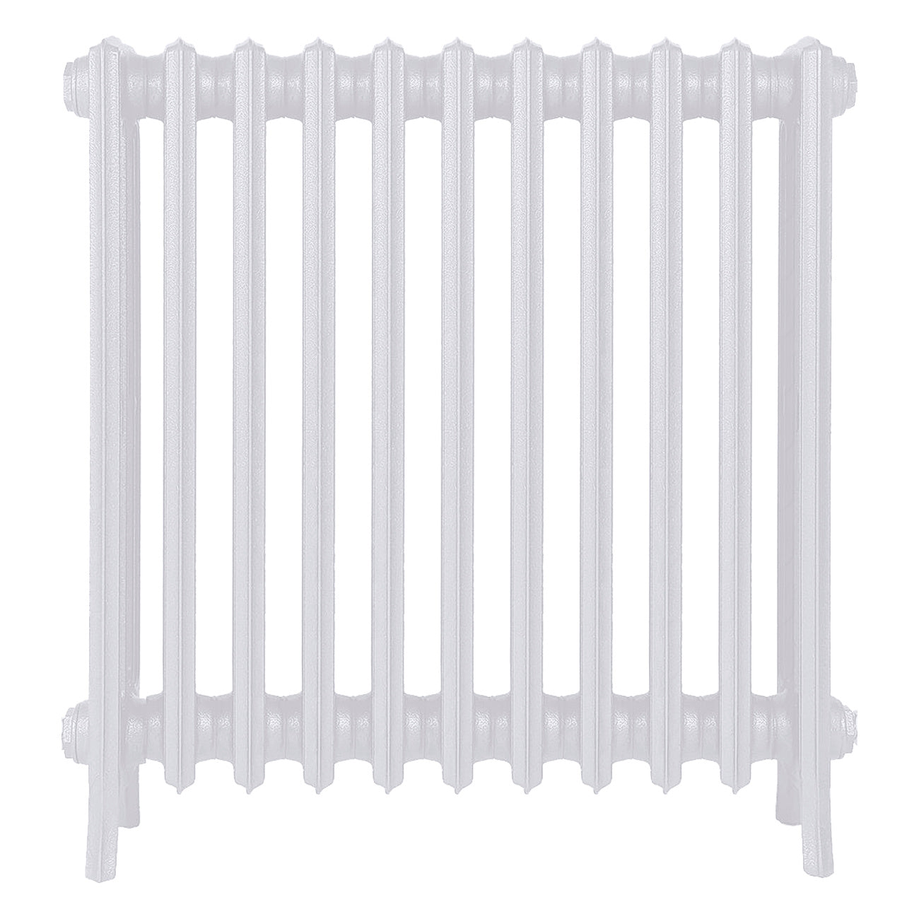 Grace - Ceramic White Cast Iron Column Radiator H750mm x W696mm 4 Column - Floor Standing