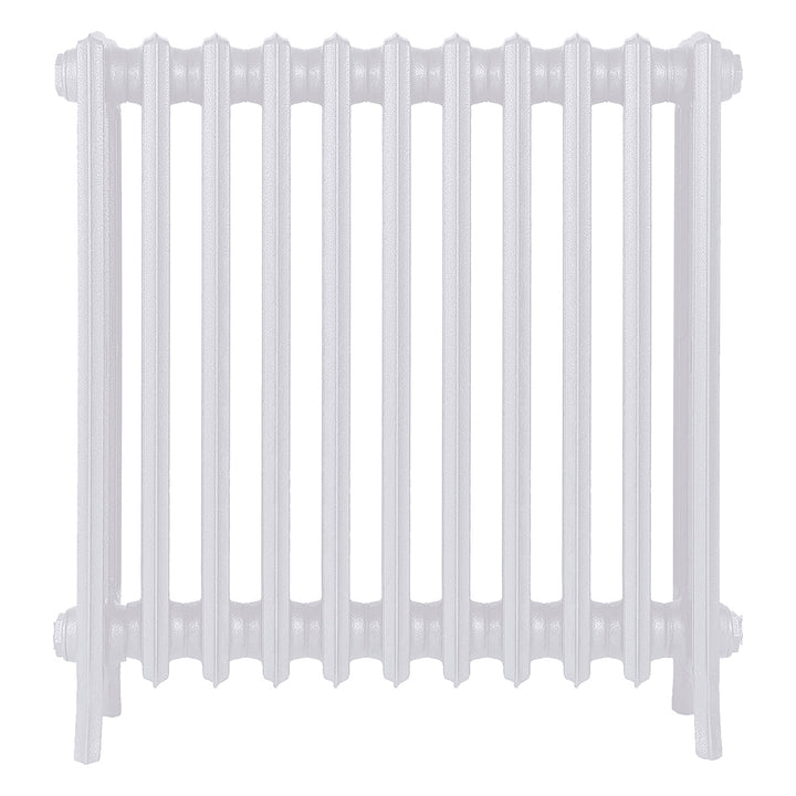 Grace - Ceramic White Cast Iron Column Radiator H750mm x W696mm 4 Column - Floor Standing