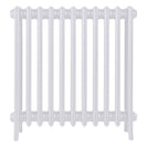 Grace - Ceramic White Cast Iron Column Radiator H750mm x W696mm 4 Column - Floor Standing