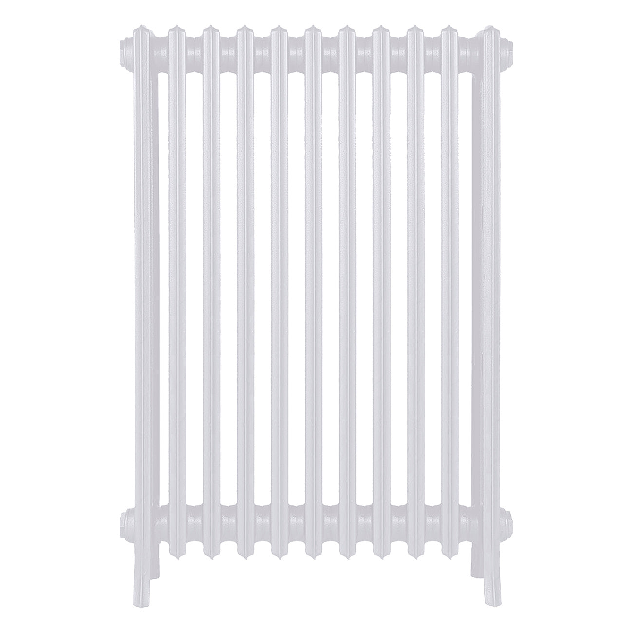 Grace - Ceramic White Cast Iron Column Radiator H950mm x W696mm 4 Column - Floor Standing