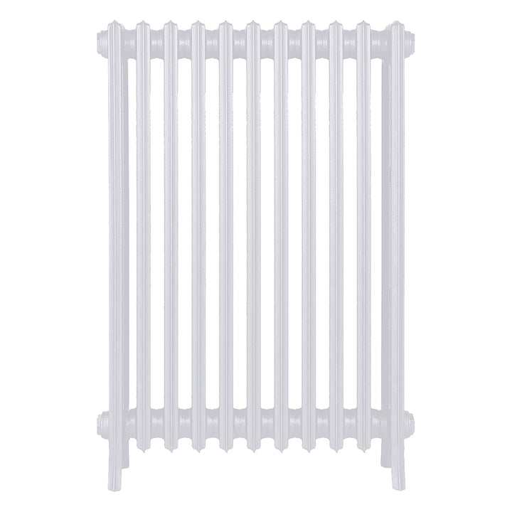 Grace - Ceramic White Cast Iron Column Radiator H950mm x W696mm 4 Column - Floor Standing