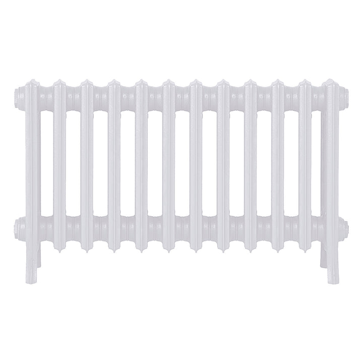 Grace - Ceramic White Cast Iron Column Radiator H500mm x W756mm 4 Column - Floor Standing