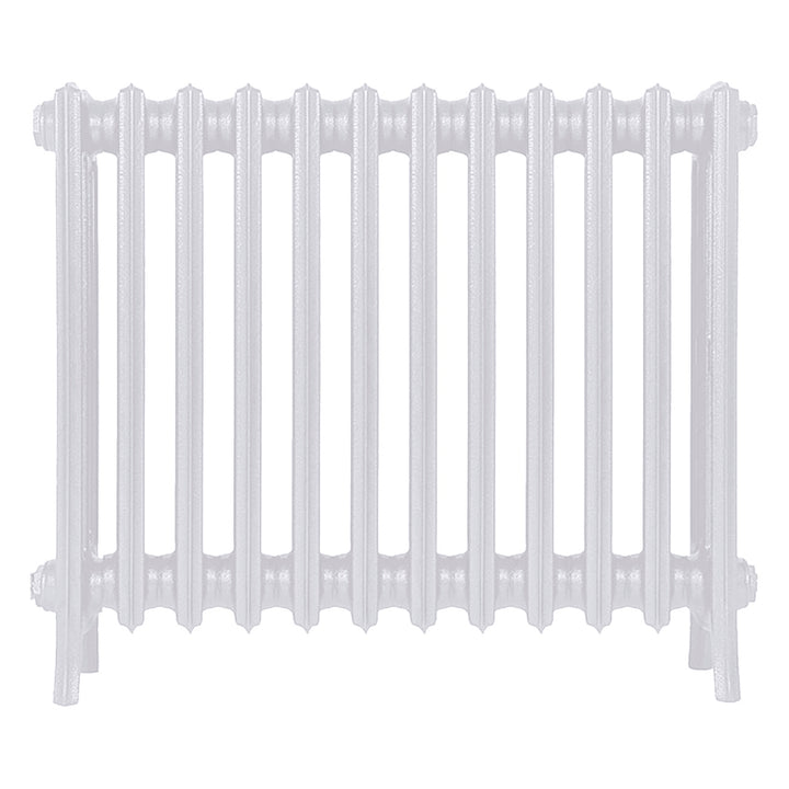Grace - Ceramic White Cast Iron Column Radiator H600mm x W756mm 4 Column - Wall Hung