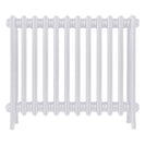 Grace - Ceramic White Cast Iron Column Radiator H600mm x W756mm 4 Column - Wall Hung