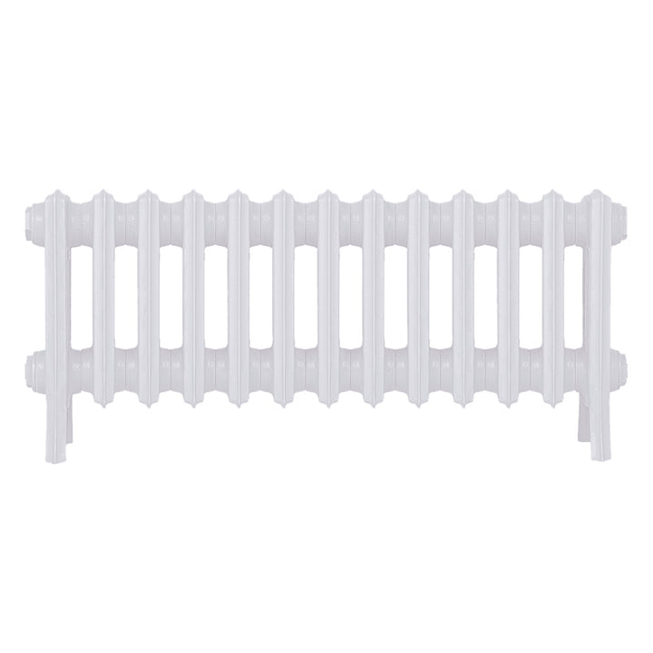 Grace - Ceramic White Cast Iron Column Radiator H300mm x W817mm 4 Column - Wall Hung
