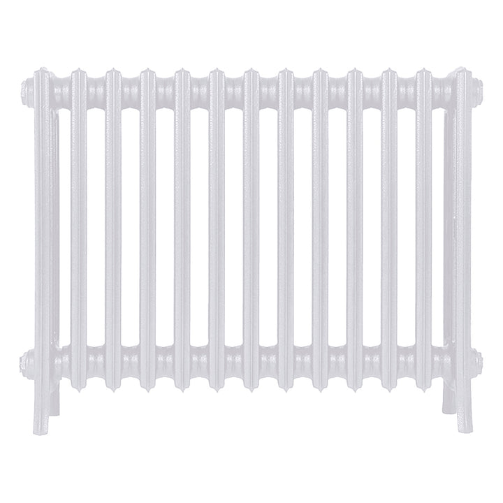 Grace - Ceramic White Cast Iron Column Radiator H600mm x W817mm 4 Column - Wall Hung