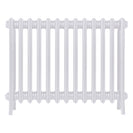 Grace - Ceramic White Cast Iron Column Radiator H600mm x W817mm 4 Column - Wall Hung