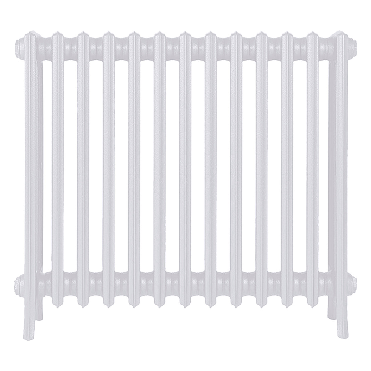 Grace - Ceramic White Cast Iron Column Radiator H750mm x W817mm 4 Column - Floor Standing