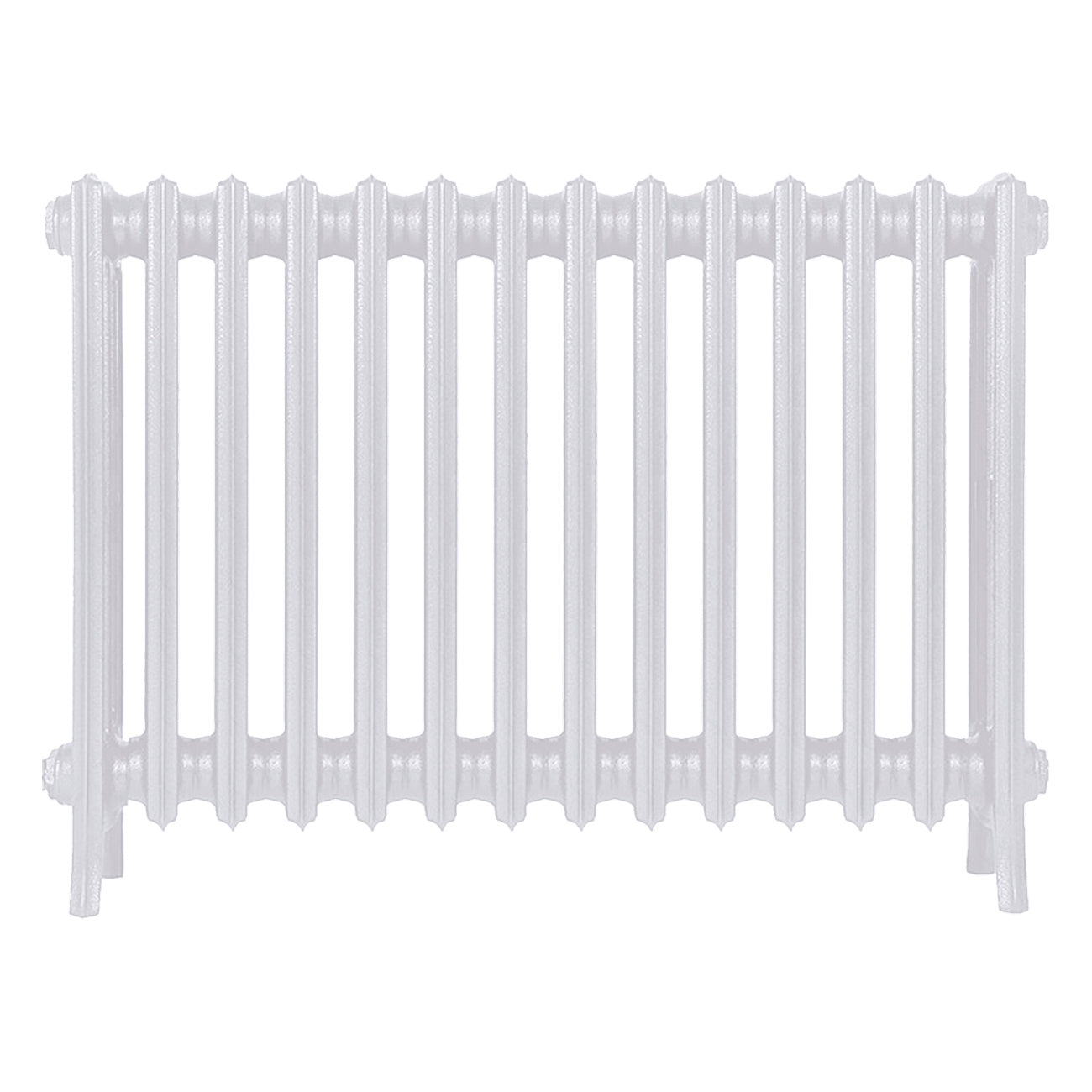 Grace - Ceramic White Cast Iron Column Radiator H600mm x W877mm 4 Column - Wall Hung