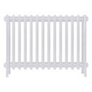 Grace - Ceramic White Cast Iron Column Radiator H600mm x W877mm 4 Column - Wall Hung