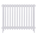 Grace - Ceramic White Cast Iron Column Radiator H700mm x W877mm 4 Column - Wall Hung