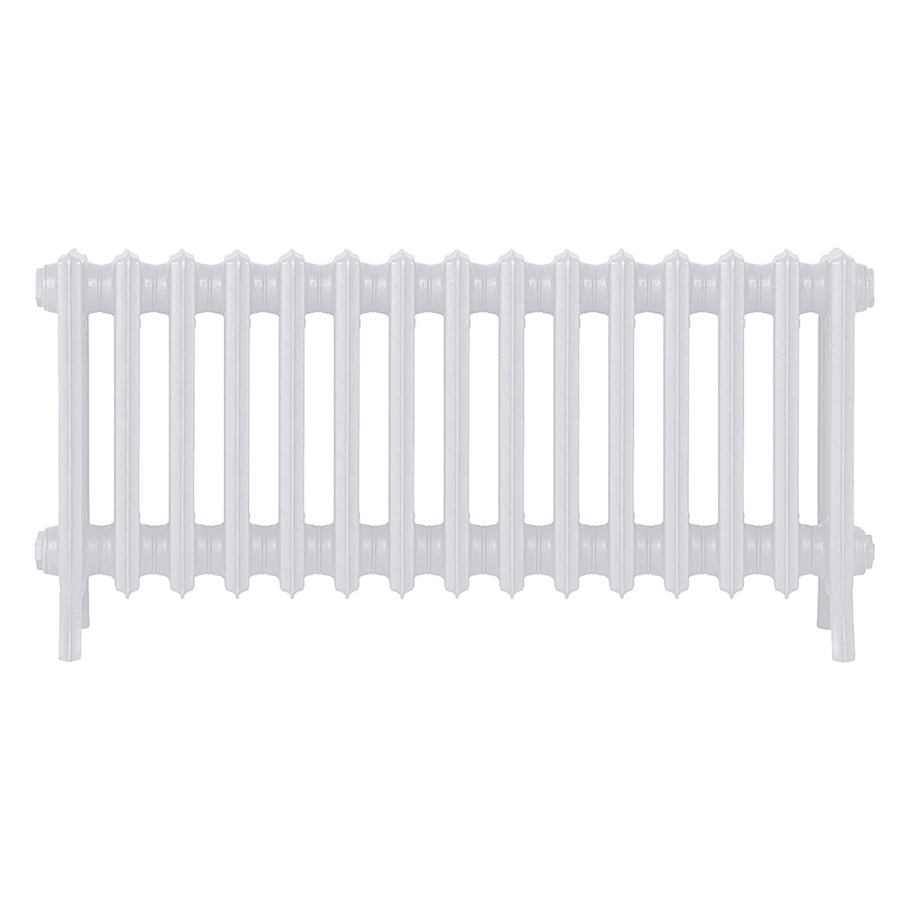 Grace - Ceramic White Cast Iron Column Radiator H450mm x W938mm 4 Column - Wall Hung