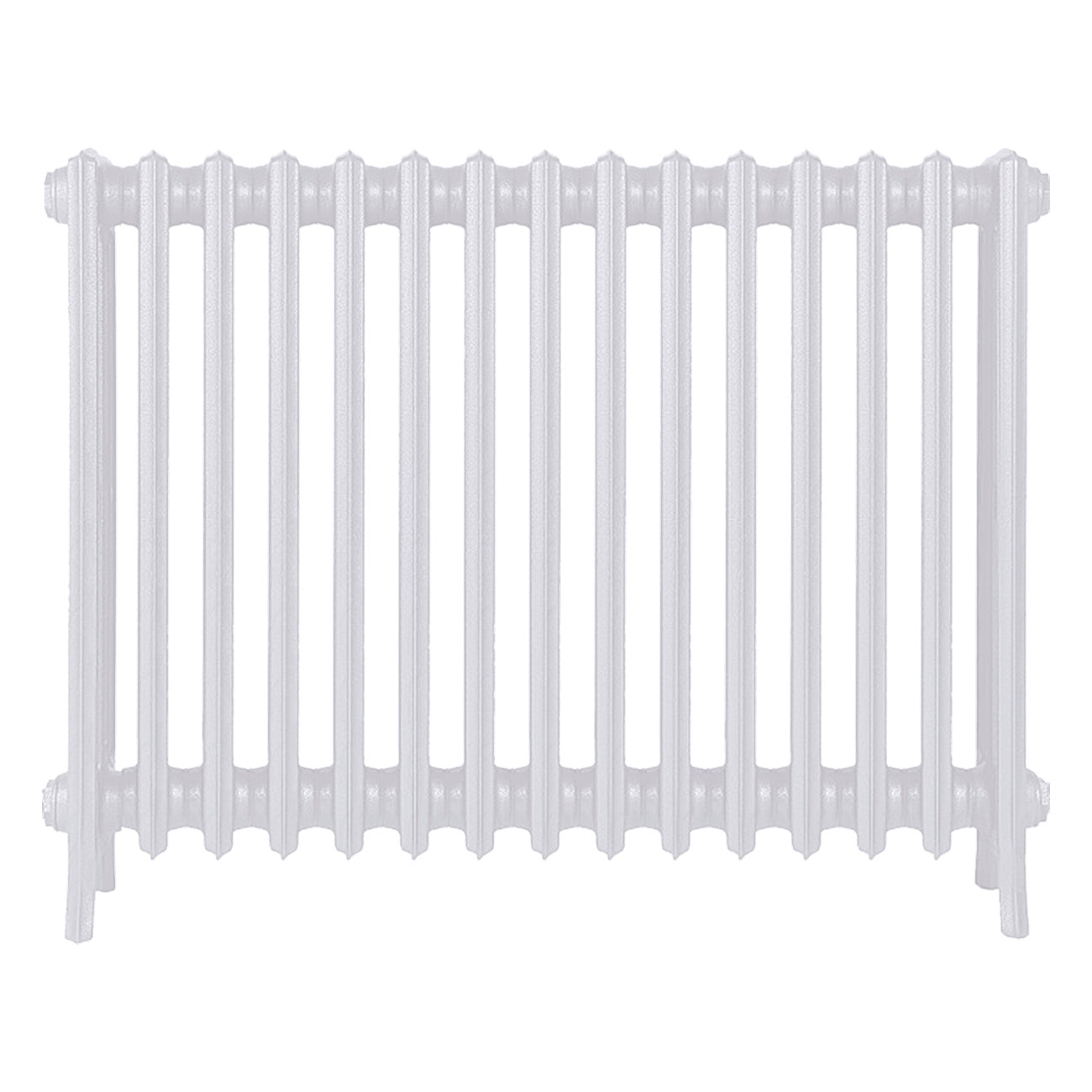 Grace - Ceramic White Cast Iron Column Radiator H750mm x W938mm 4 Column - Floor Standing