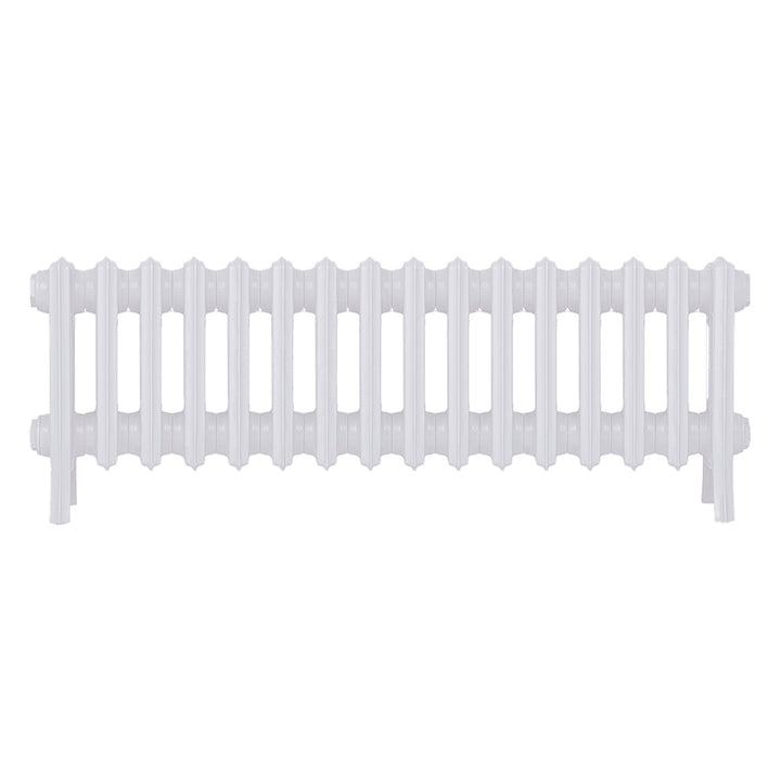 Grace - Ceramic White Cast Iron Column Radiator H300mm x W998mm 4 Column - Wall Hung