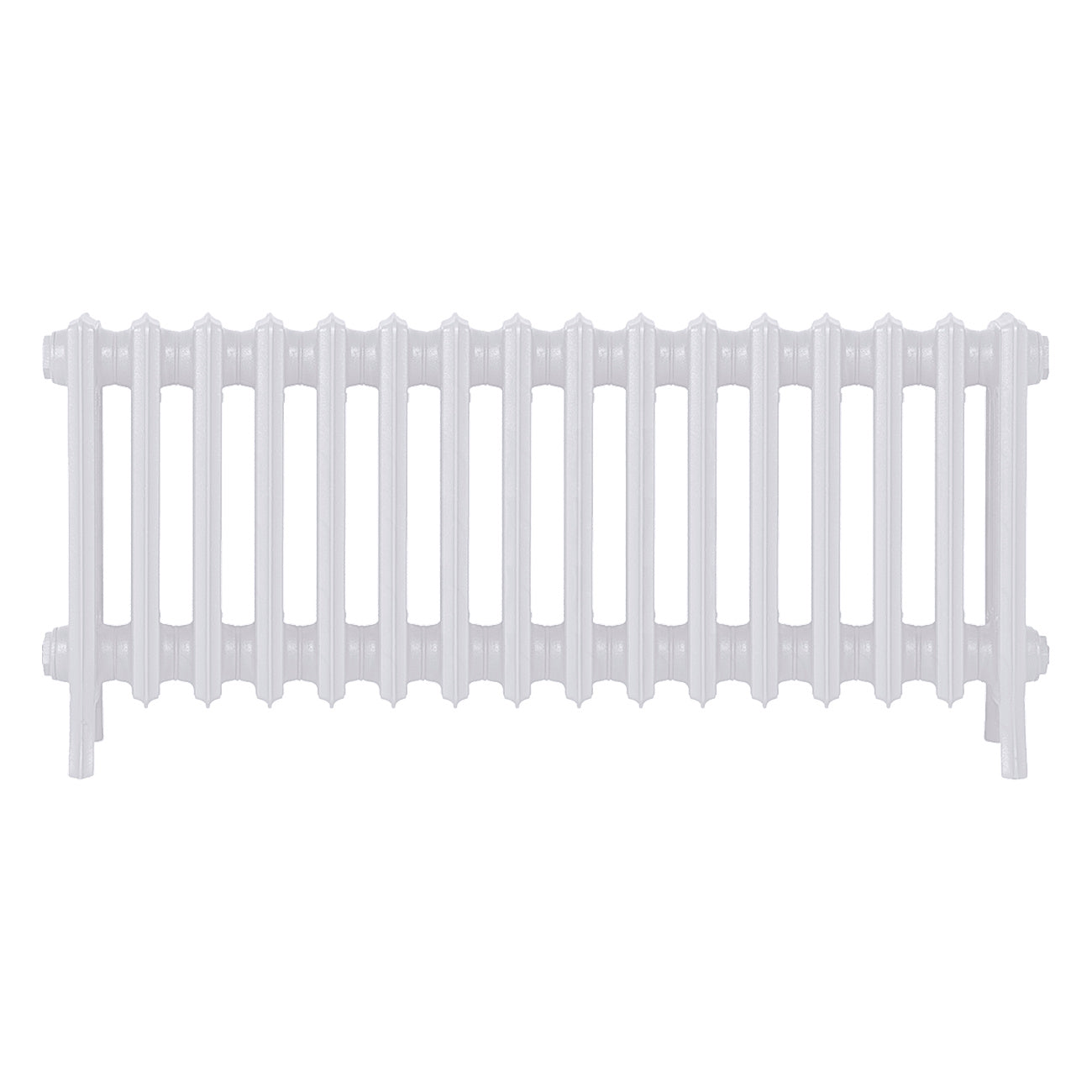 Grace - Ceramic White Cast Iron Column Radiator H450mm x W998mm 4 Column - Wall Hung