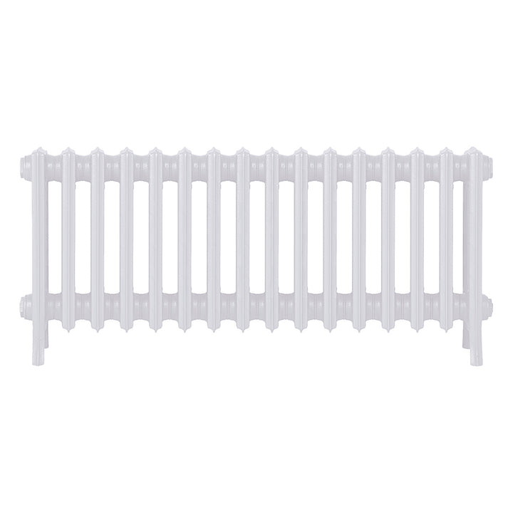 Grace - Ceramic White Cast Iron Column Radiator H450mm x W998mm 4 Column - Wall Hung