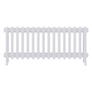 Grace - Ceramic White Cast Iron Column Radiator H450mm x W998mm 4 Column - Wall Hung