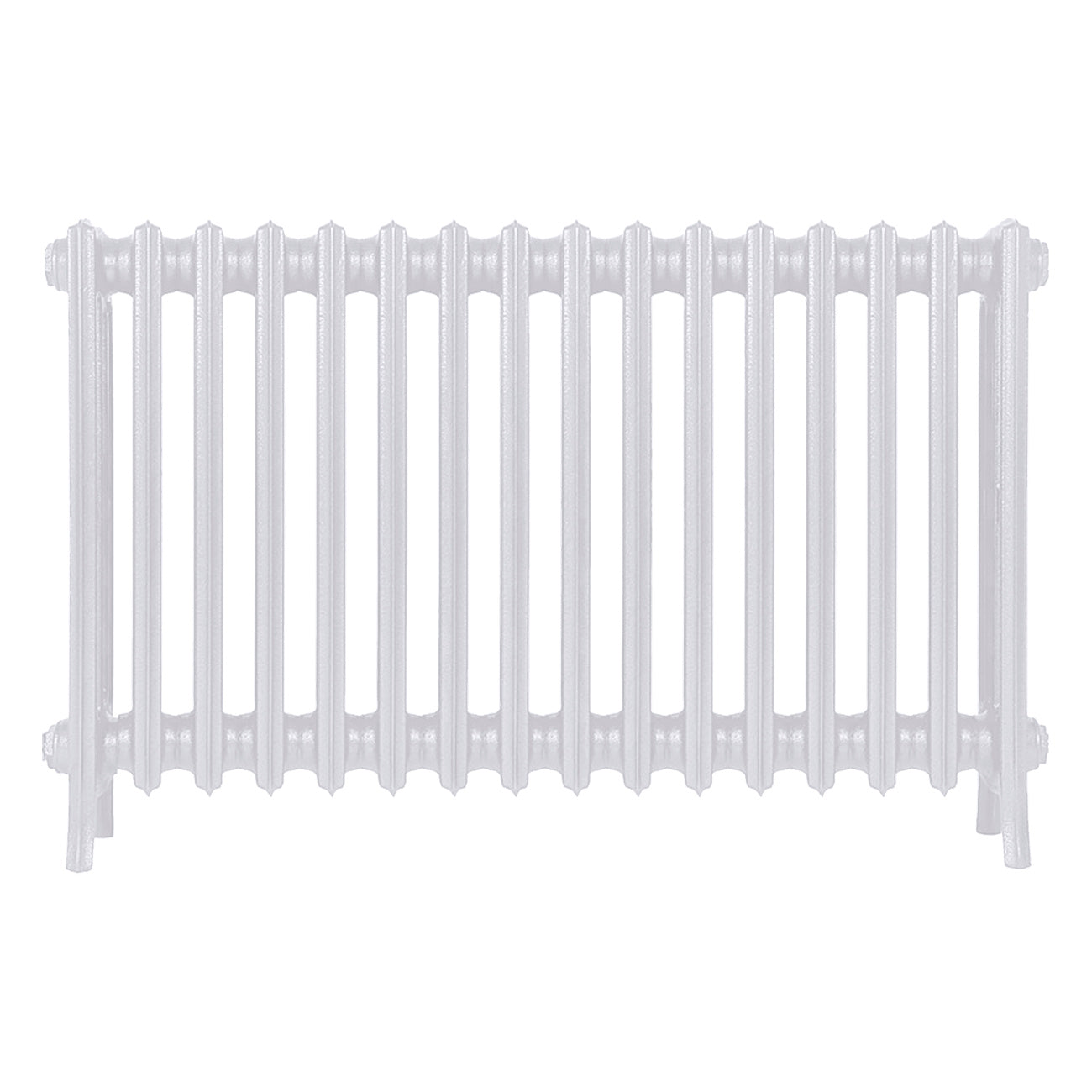 Grace - Ceramic White Cast Iron Column Radiator H600mm x W998mm 4 Column - Wall Hung