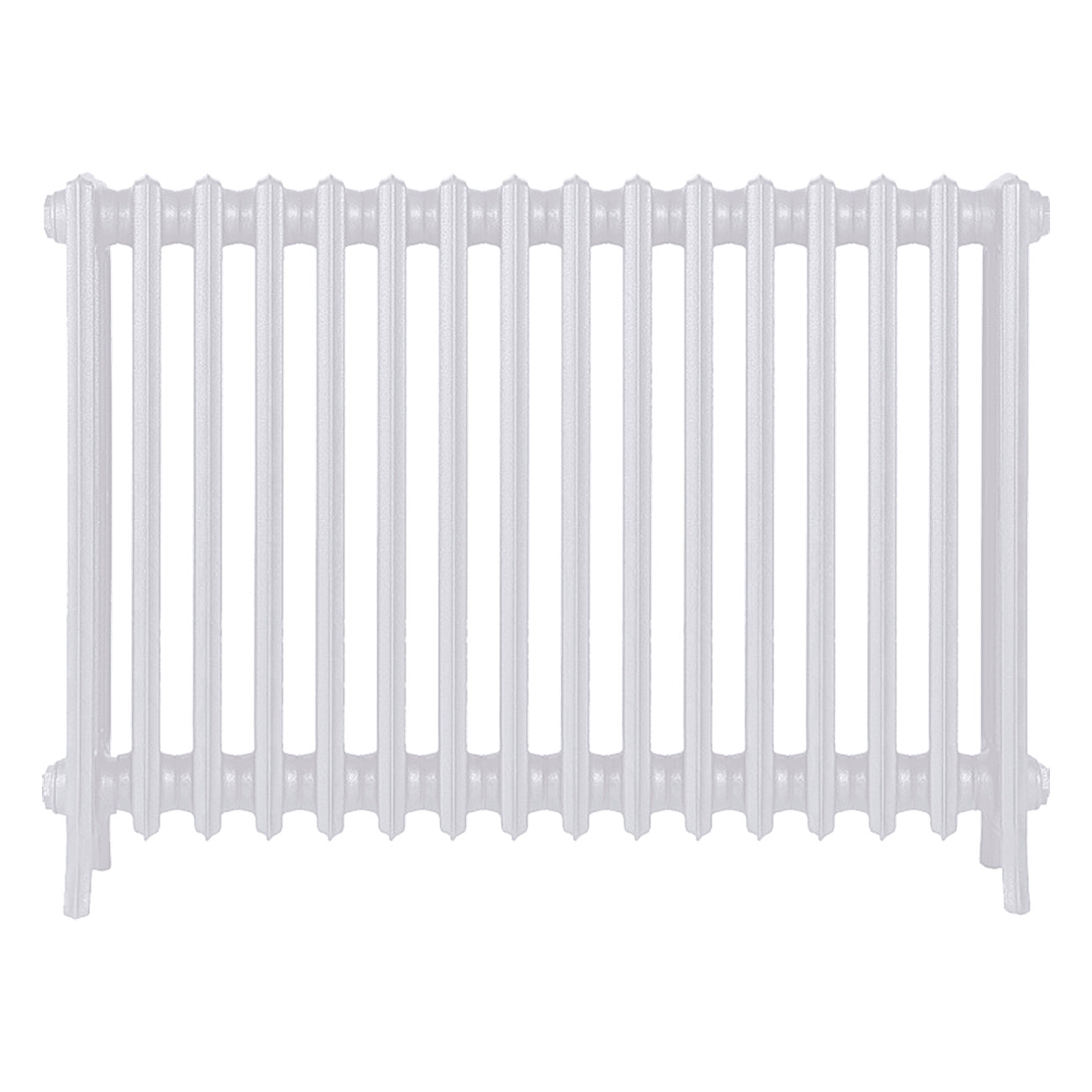Grace - Ceramic White Cast Iron Column Radiator H750mm x W998mm 4 Column - Floor Standing