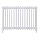 Grace - Ceramic White Cast Iron Column Radiator H750mm x W998mm 4 Column - Floor Standing