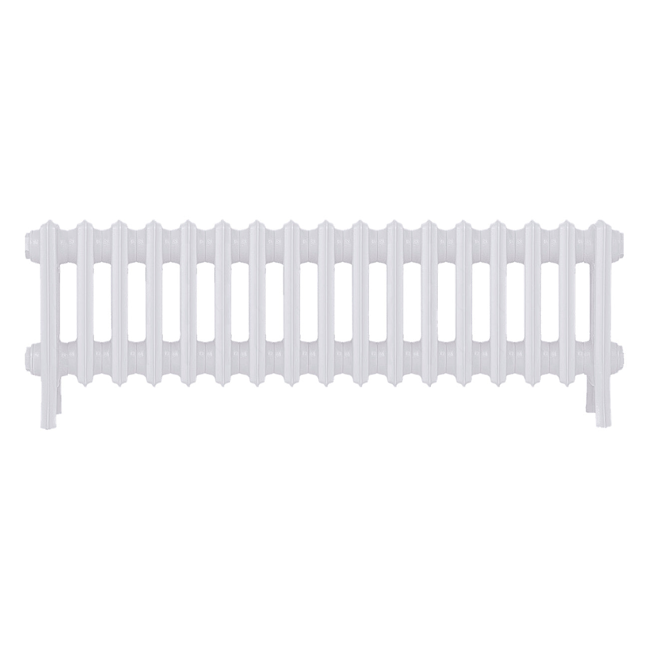 Grace - Ceramic White Cast Iron Column Radiator H300mm x W1059mm 4 Column - Wall Hung