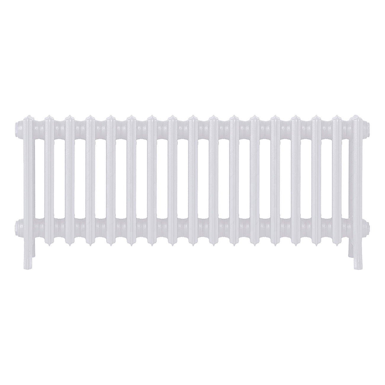 Grace - Ceramic White Cast Iron Column Radiator H500mm x W1059mm 4 Column - Floor Standing