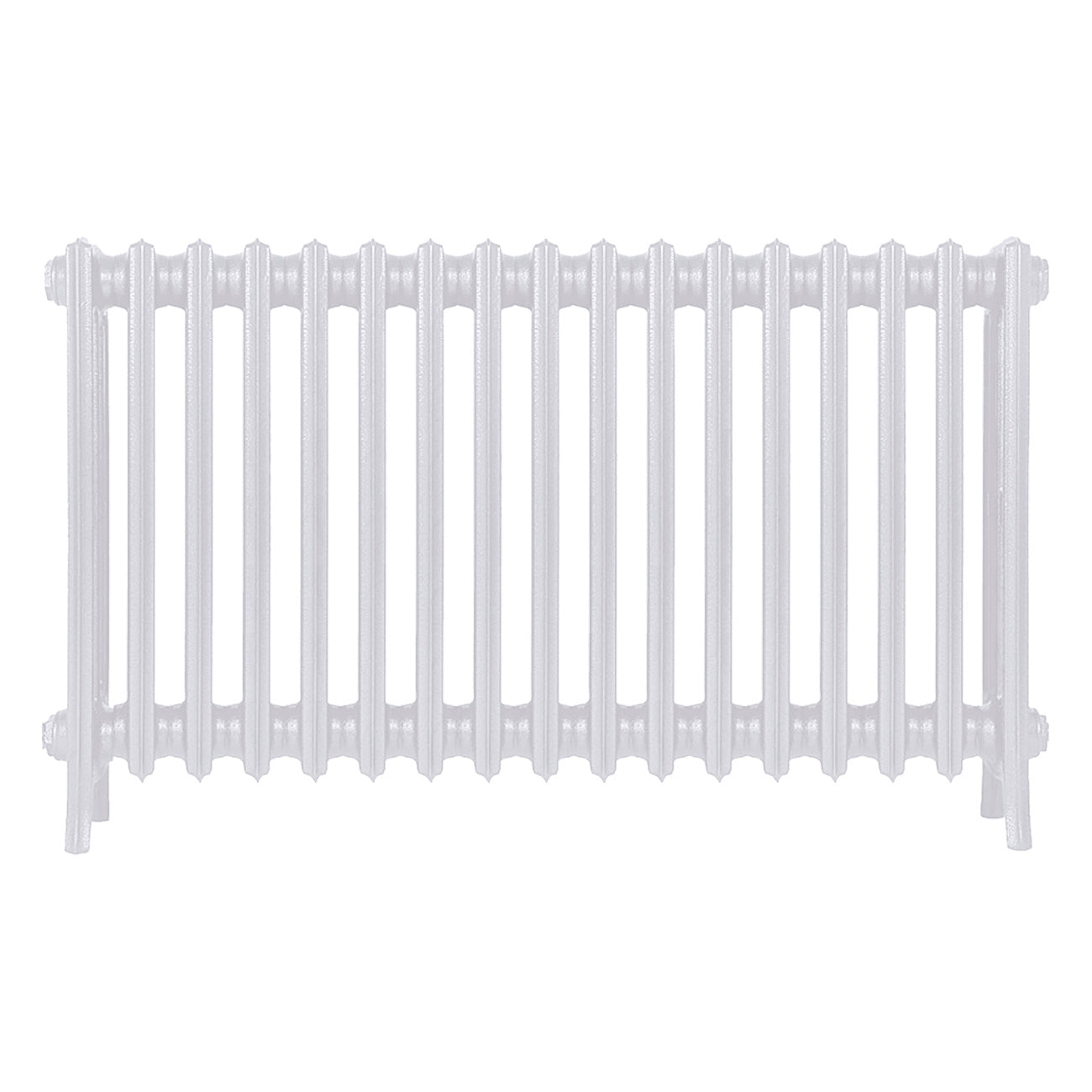 Grace - Ceramic White Cast Iron Column Radiator H600mm x W1059mm 4 Column - Wall Hung