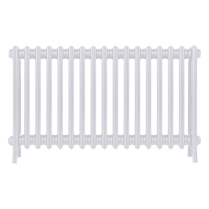 Grace - Ceramic White Cast Iron Column Radiator H600mm x W1059mm 4 Column - Wall Hung