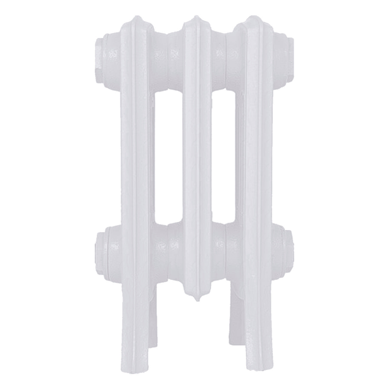 Grace - Ceramic White Cast Iron Column Radiator H300mm x W212mm 4 Column - Wall Hung