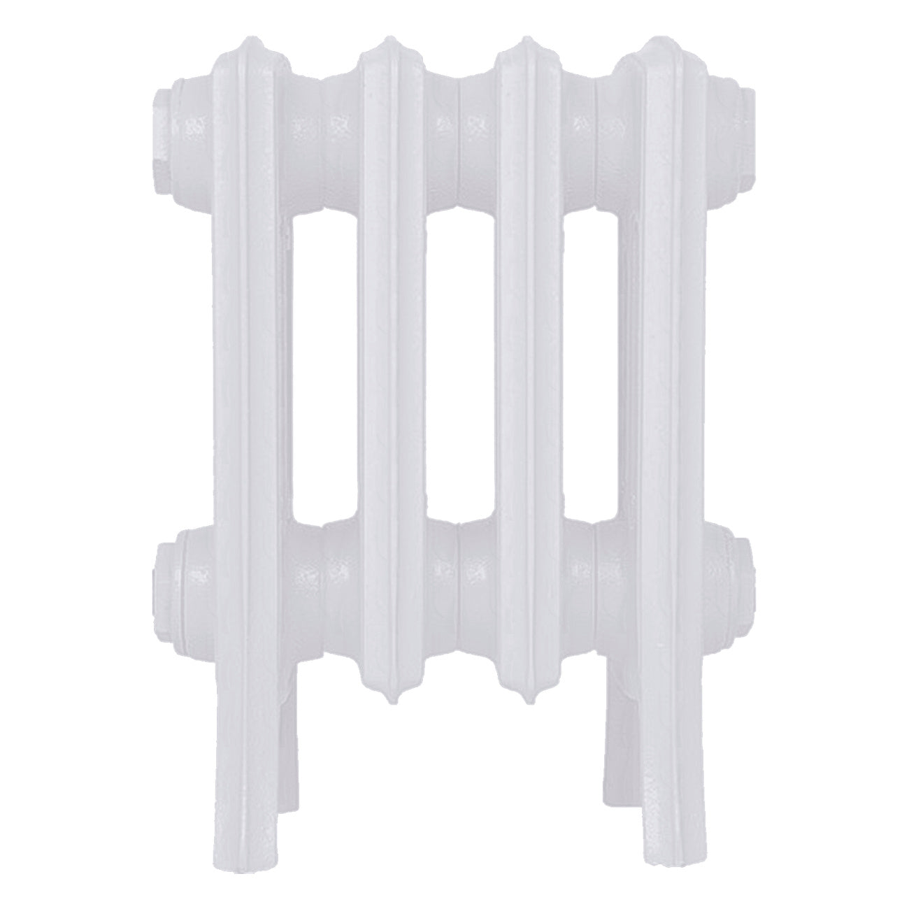 Grace - Ceramic White Cast Iron Column Radiator H300mm x W272mm 4 Column - Wall Hung