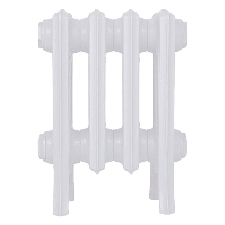 Grace - Ceramic White Cast Iron Column Radiator H300mm x W272mm 4 Column - Wall Hung