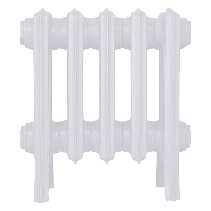 Grace - Ceramic White Cast Iron Column Radiator H350mm x W333mm 4 Column - Floor Standing