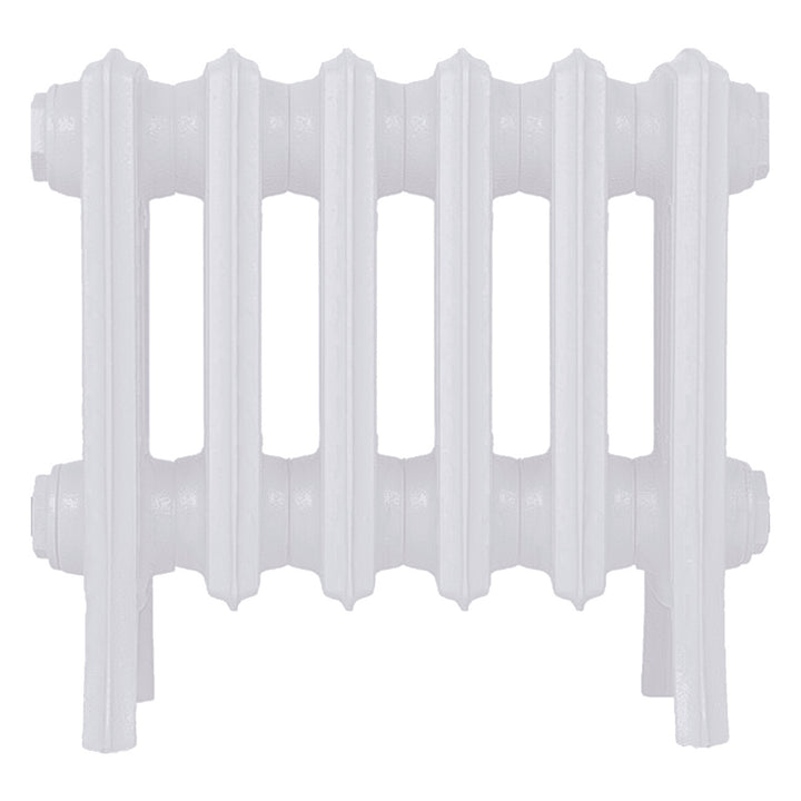 Grace - Ceramic White Cast Iron Column Radiator H350mm x W393mm 4 Column - Floor Standing