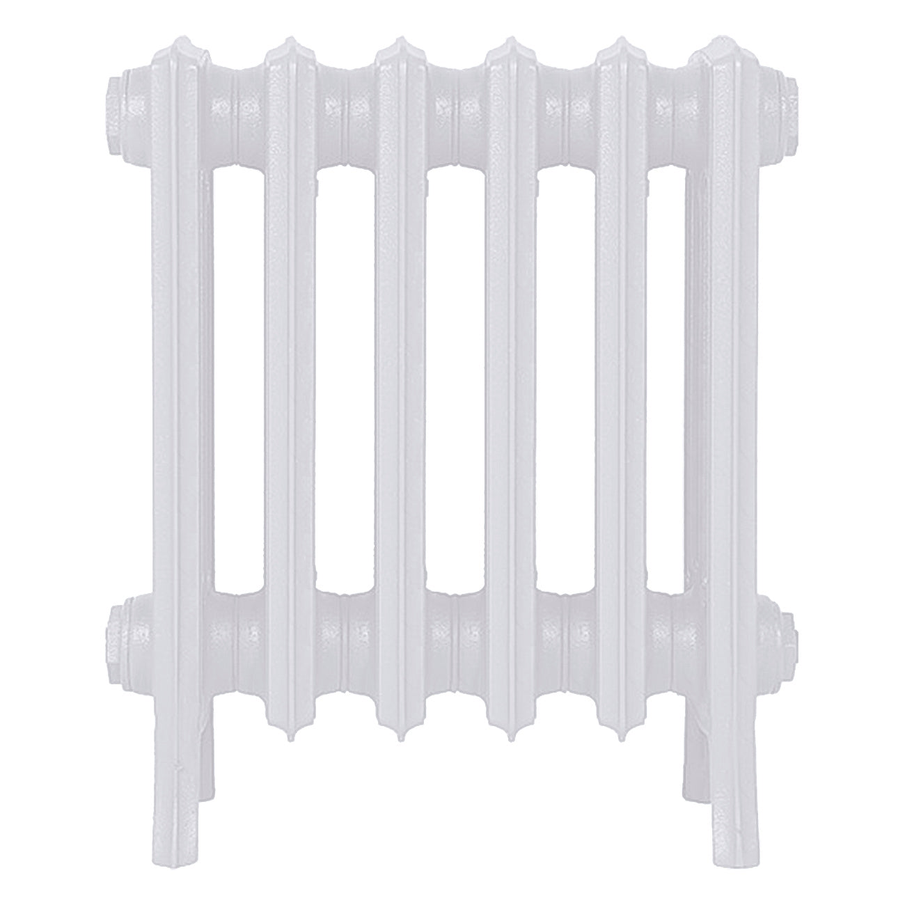 Grace - Ceramic White Cast Iron Column Radiator H450mm x W393mm 4 Column - Wall Hung