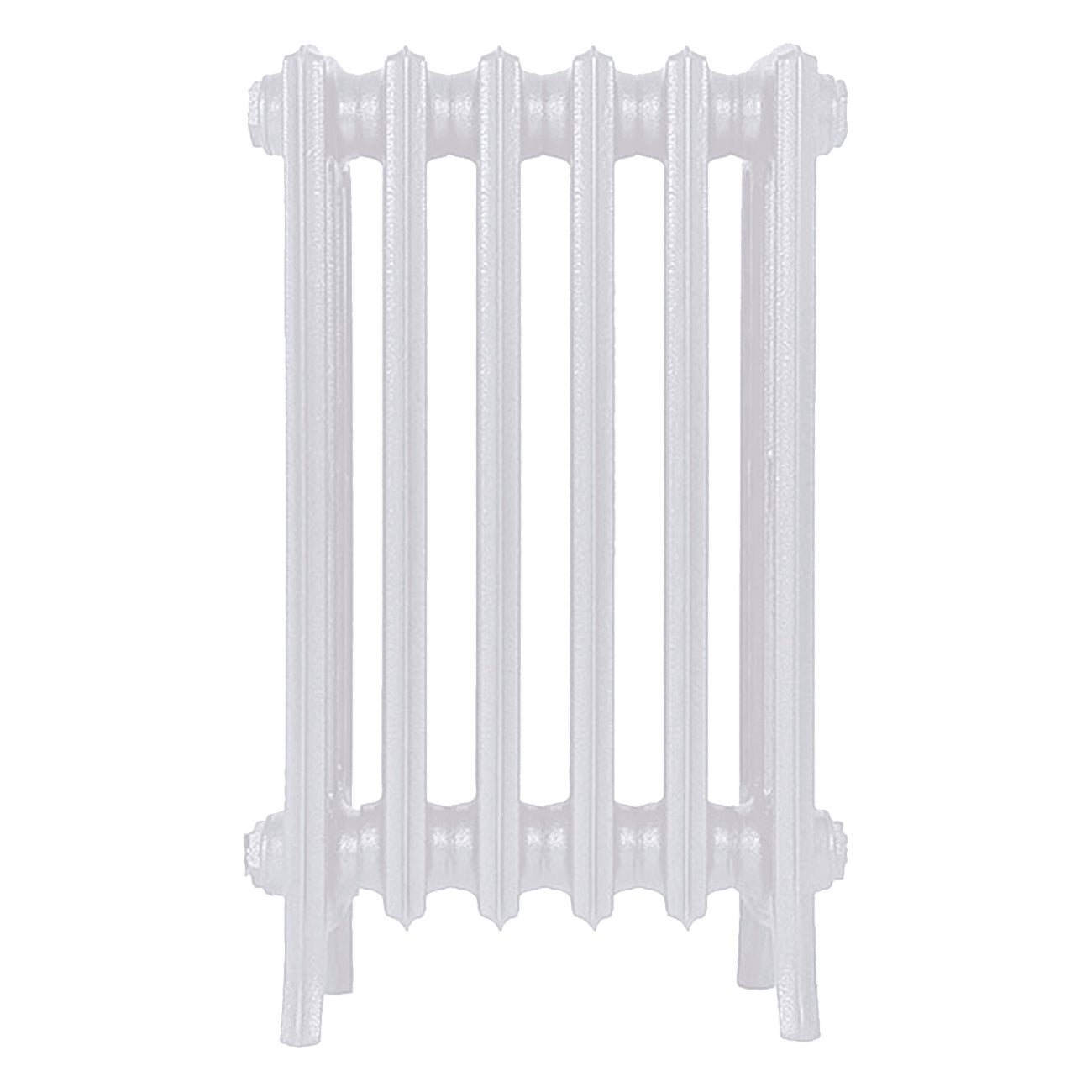 Grace - Ceramic White Cast Iron Column Radiator H600mm x W393mm 4 Column - Wall Hung
