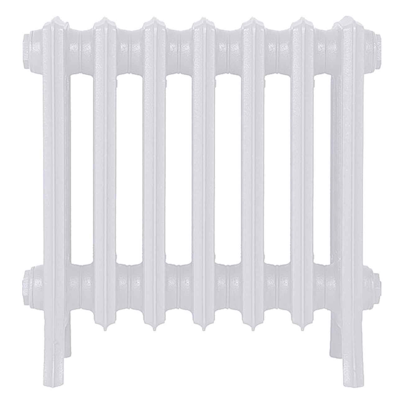 Grace - Ceramic White Cast Iron Column Radiator H450mm x W454mm 4 Column - Wall Hung